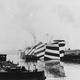 The SS West Mahomet’s stripes were intended to make it difficult to point the ship’s location or gauge its speed.